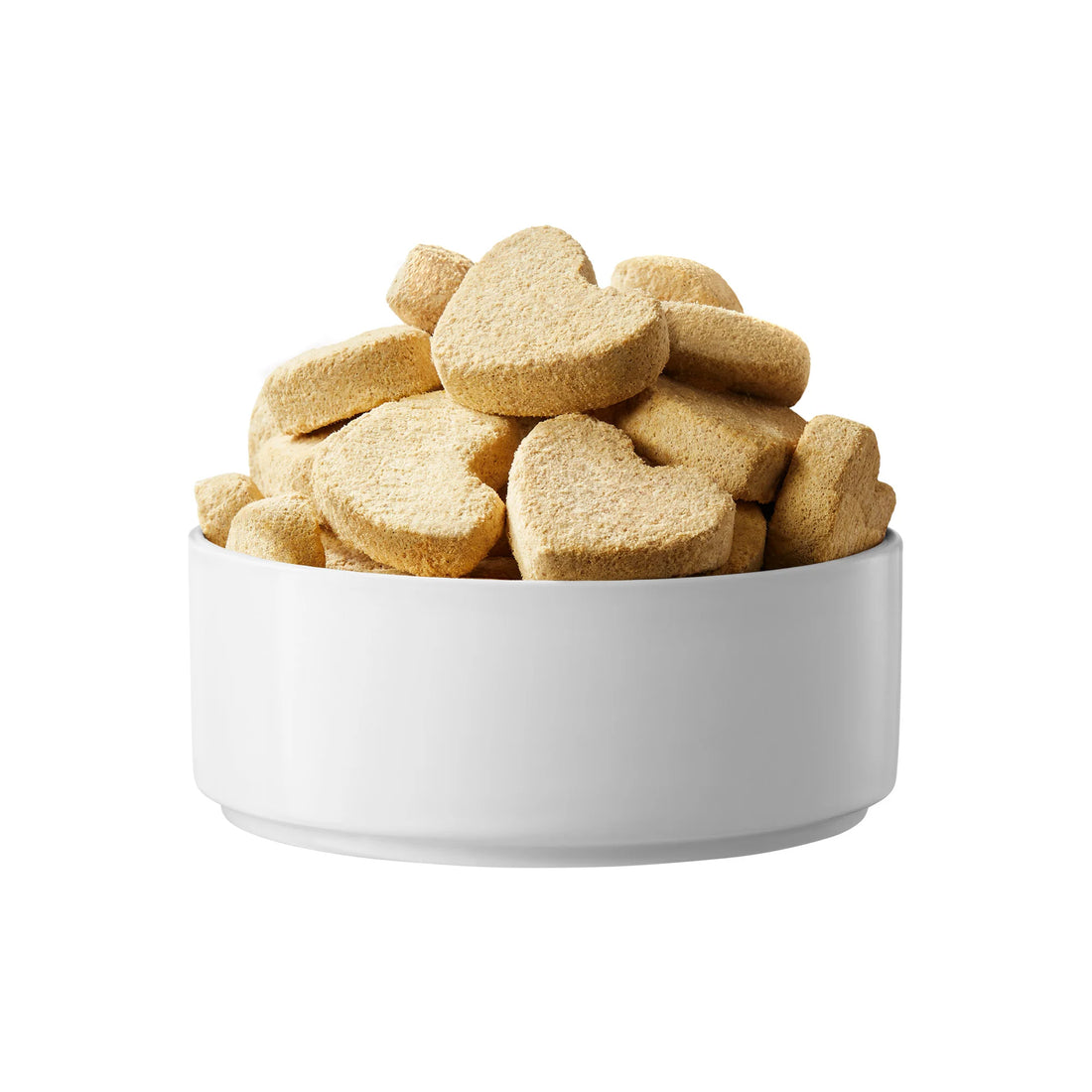 PARTNER rabbit recipe freeze-dried pieces in a white bowl