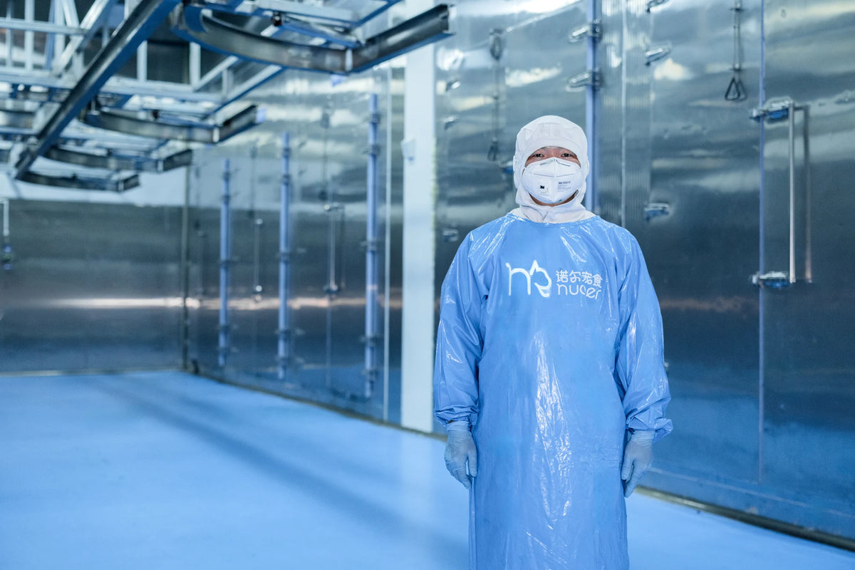 A member of the Nuoer production team in the facility.