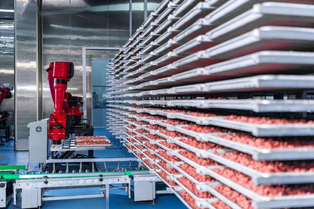 Product trays and automated handling equipment.