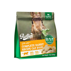 PARTNER Rabbit Recipe 8 oz bag, left angle