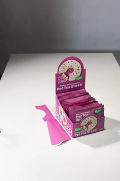 PARTNER Doughnut freeze-dried treats, open display box with individually packed sachets