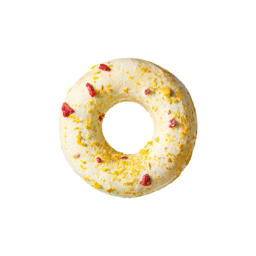 Actual Doughnut treat on a white background.